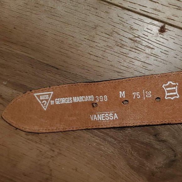 VTG Tan Guess Belt "Vanessa" size M - Picture 5 of 6